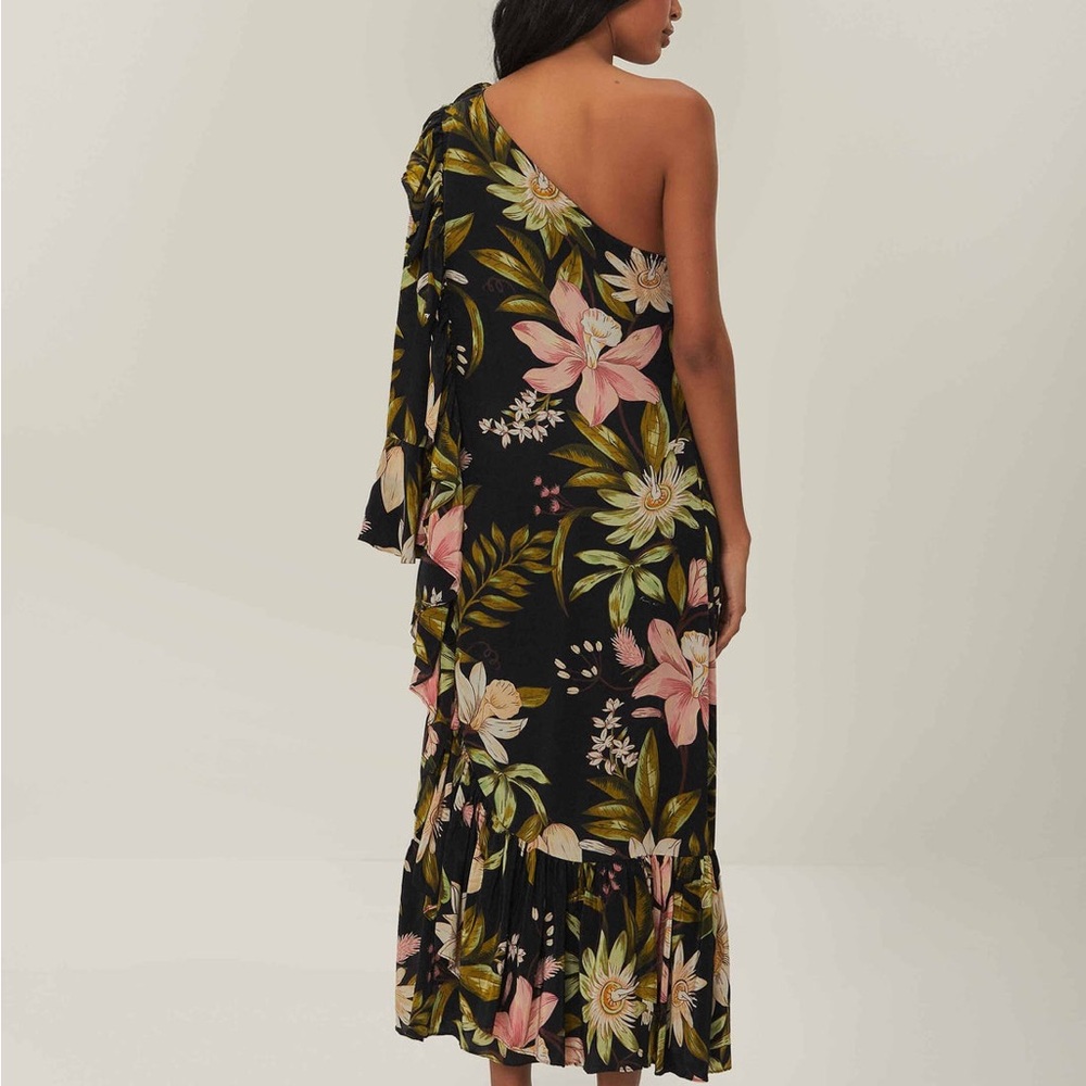 FARM Rio One-Shoulder Ruffle-Hem Dress - Picture 12 of 16